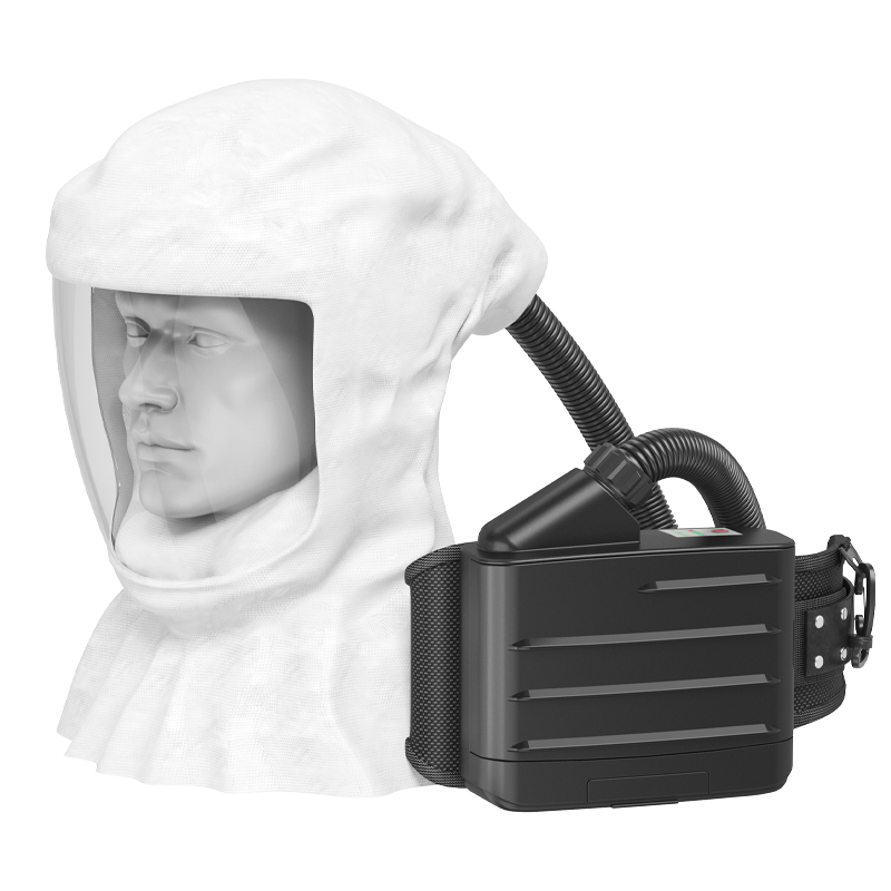 Kit PAPR BXH-3001 con diverse opzioni per la parte superiore della testa.